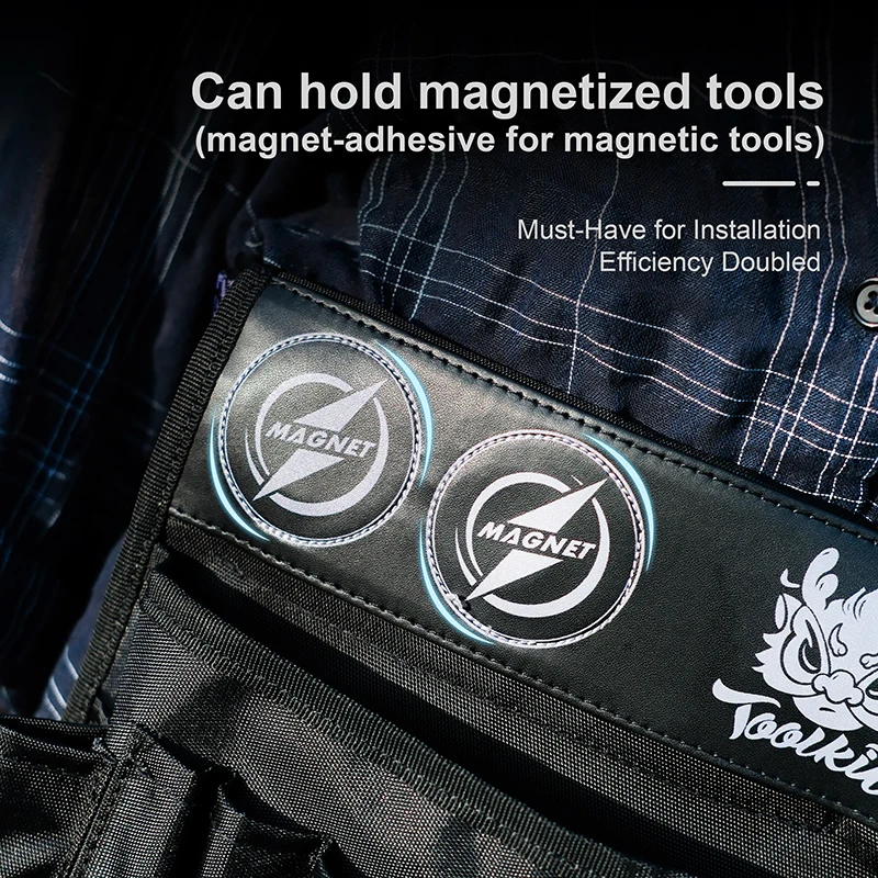Sac à outils de sac de taille en tissu Oxford QILI |   Organisateur de rangement pour ragouttes d'installation d'enveloppe de voiture, PPF et teinte