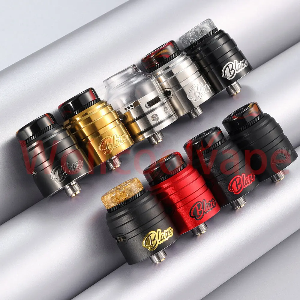 

Original ThunderHead Creations Blaze SOLO RDA Single Coil 24MM Top/Bottom filling rda Atomizer with BF Pin 810 Drip Tip