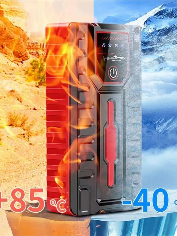 5000A Peak Tragbarer Auto-Starthilfegerät 12V Notfall-Batterie-Booster Wasserdicht Staubdicht Powerbank mit LED-SOS-Taschenlampe