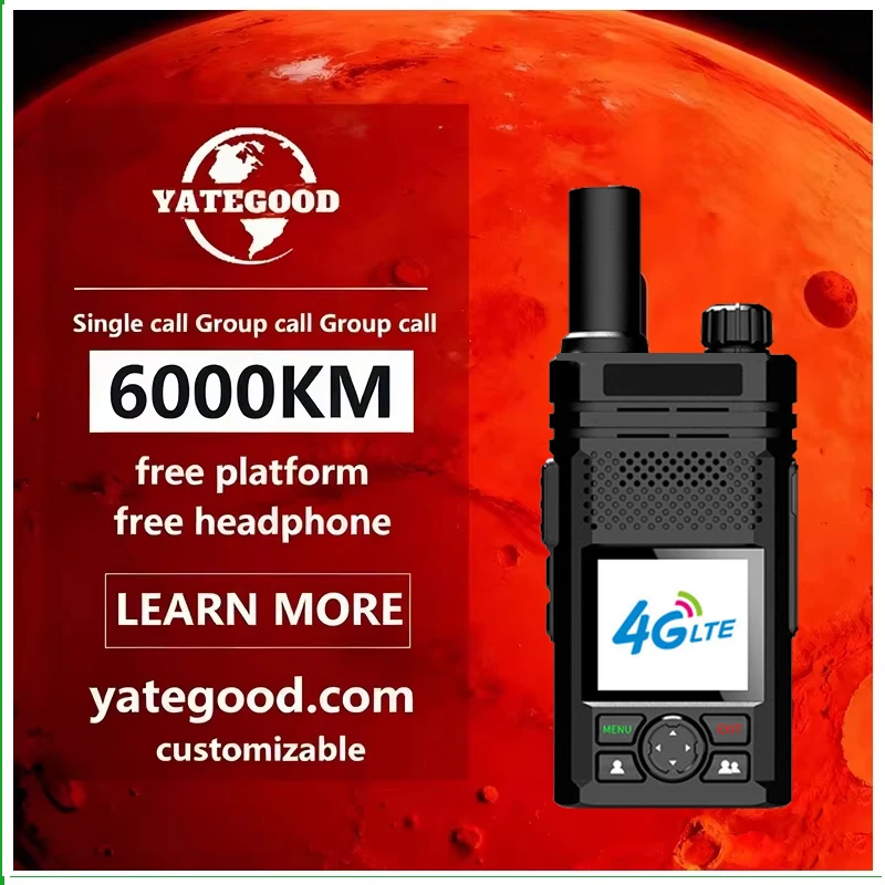 YATEGOOD G36 POC  WIFI  walkie talkie  4G Android Bluetooth mobile phone PTT   global 8