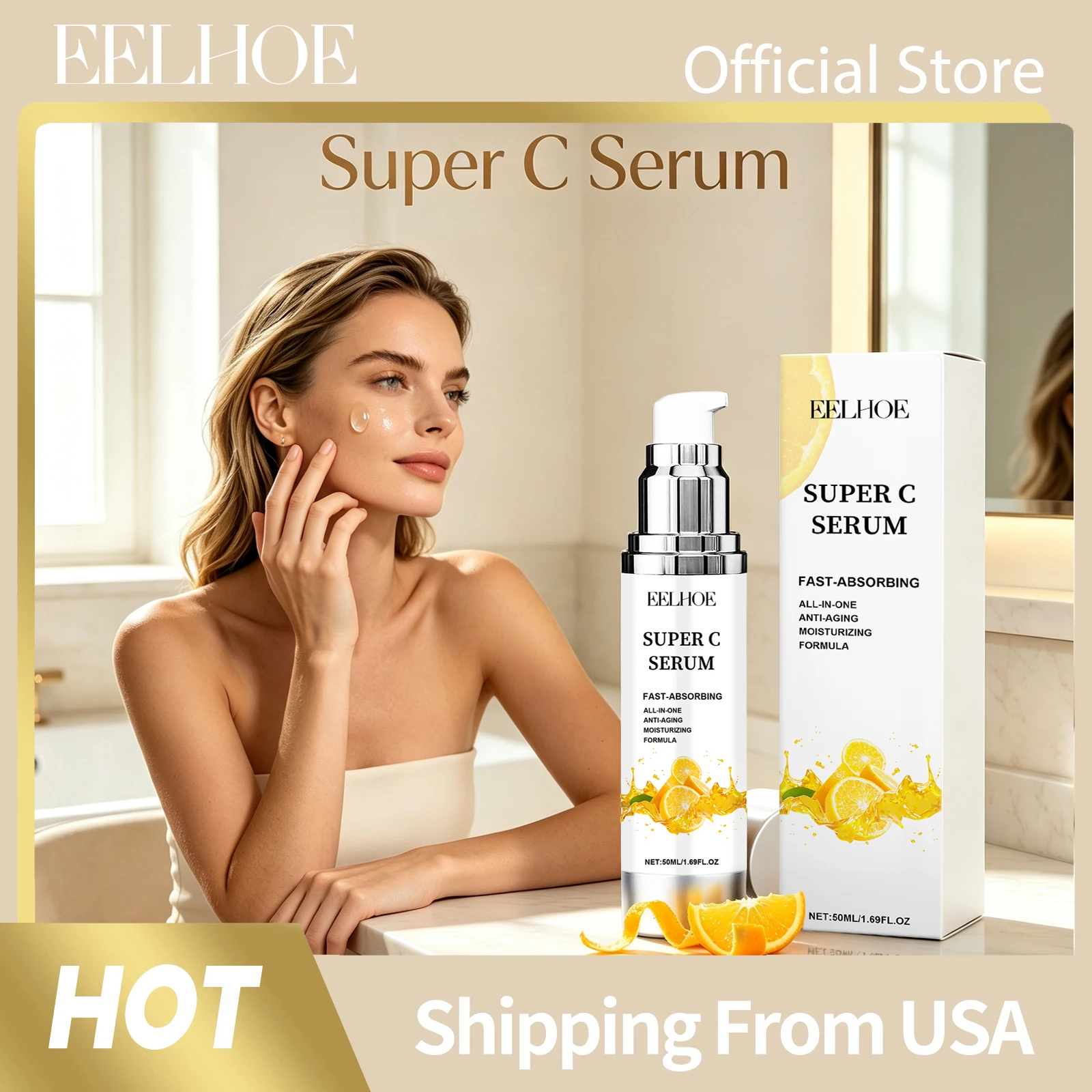 Eelhoe Vitamin C Facial Essenc - Vitamin C Serum Face recension och pris