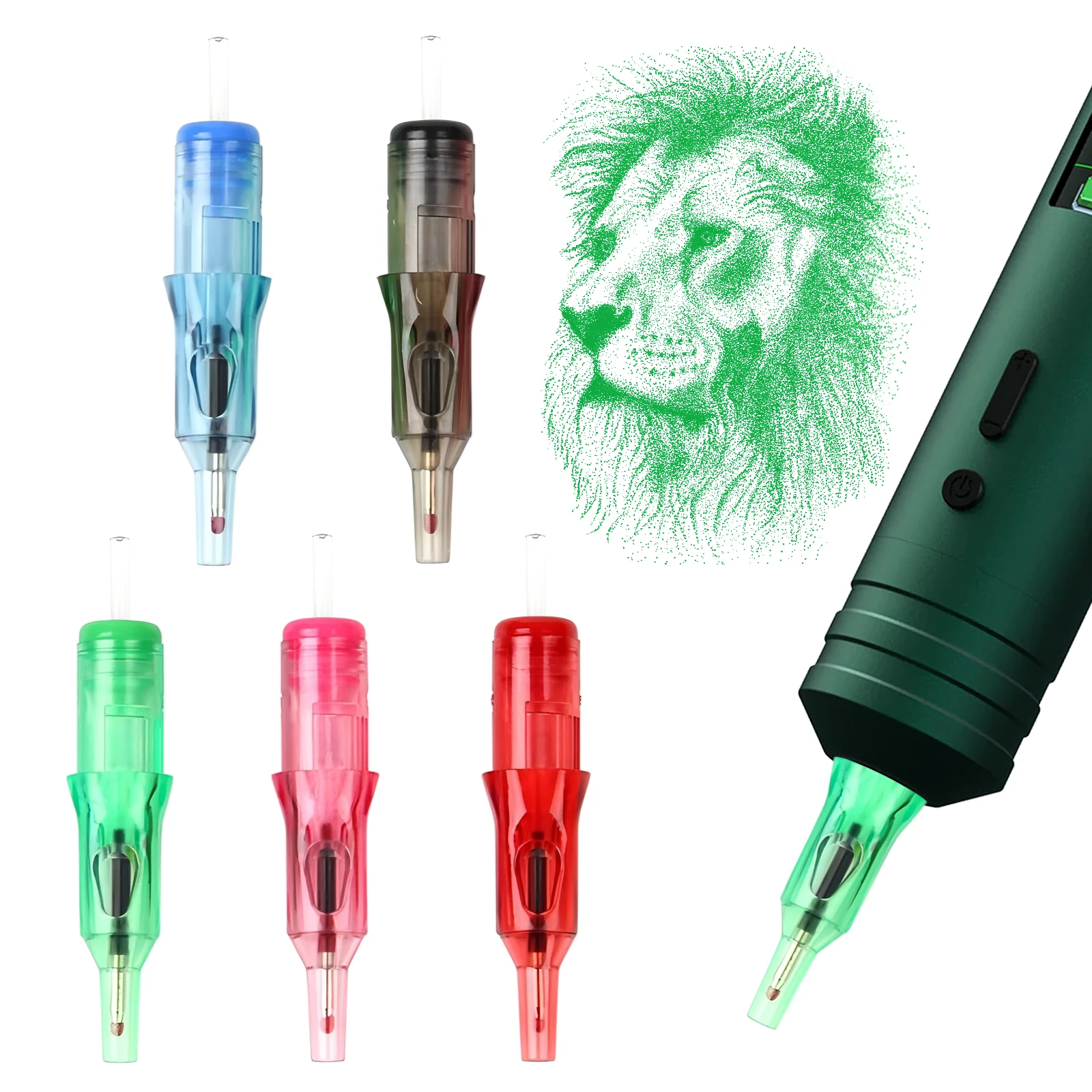 

20 pcs ballpoint refills tattoo needles tattoo practice needles for beginners designers drawing practice Suitable for tattoo pen