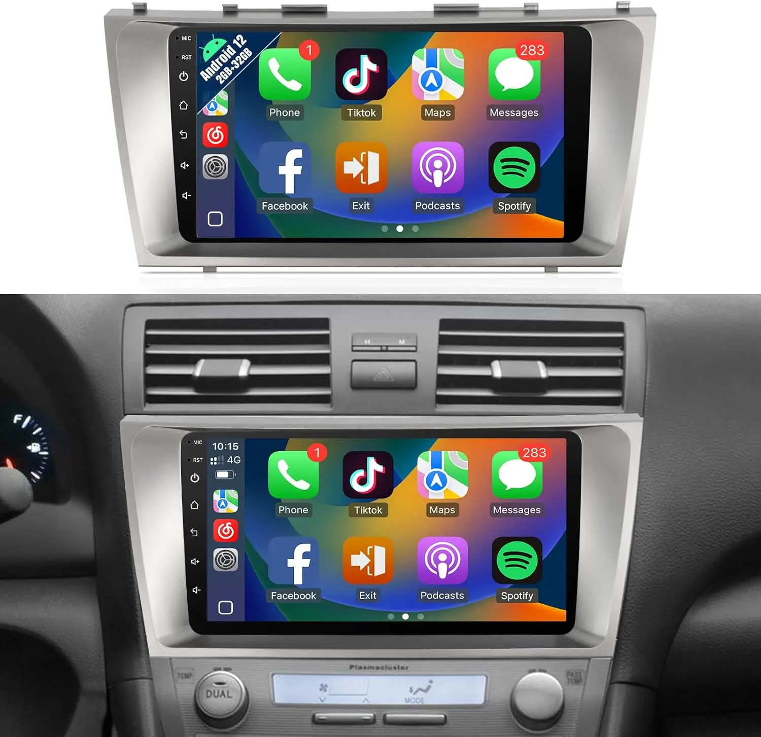 

9-дюймовая сенсорная автомагнитола Android для Toyota Camry (версия без J.B.L) 2006-2011, 2G+32G