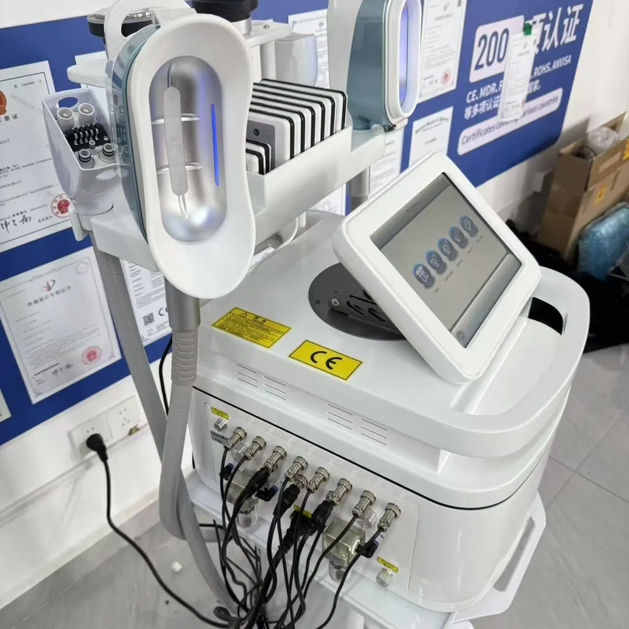 Portable 360° Cryolipolysis Cool Sculpting Machine Fat Reduction Body Contouring Cellulite Removal Beauty Salon Equipment