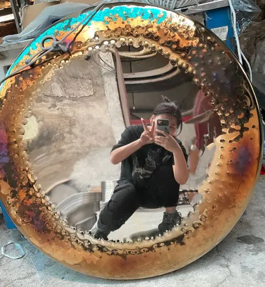 

38 inch 95cm mirror gong for sound healing therapy