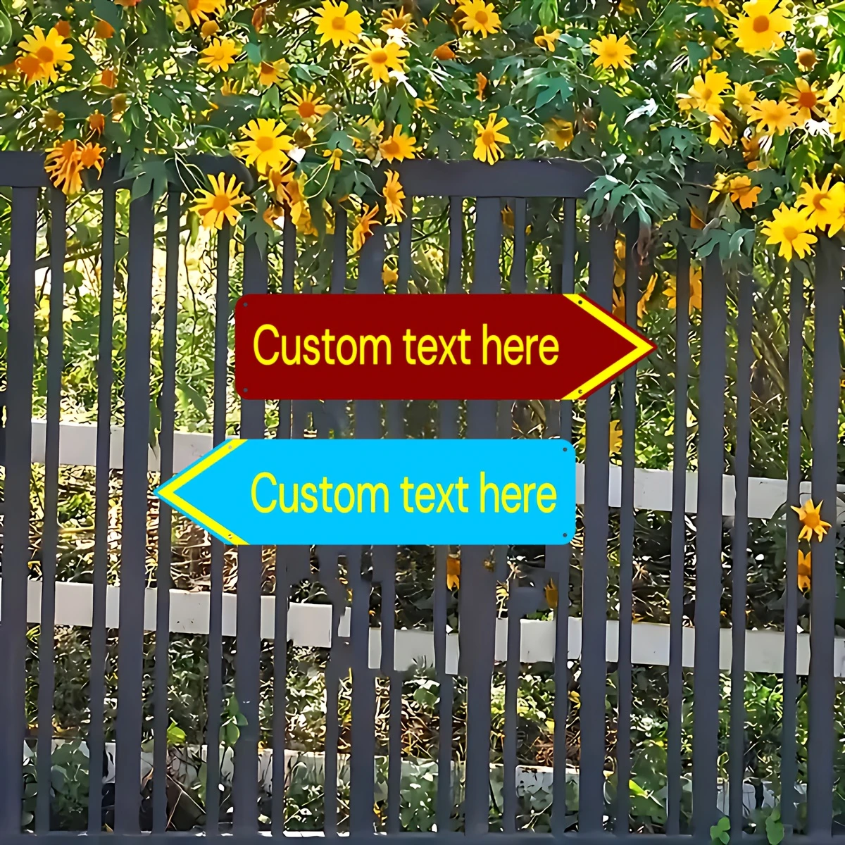 Custom aluminum directional signs, personalized waterproof durable, fit corridors, courtyards, gardens and public roadside use - view 5