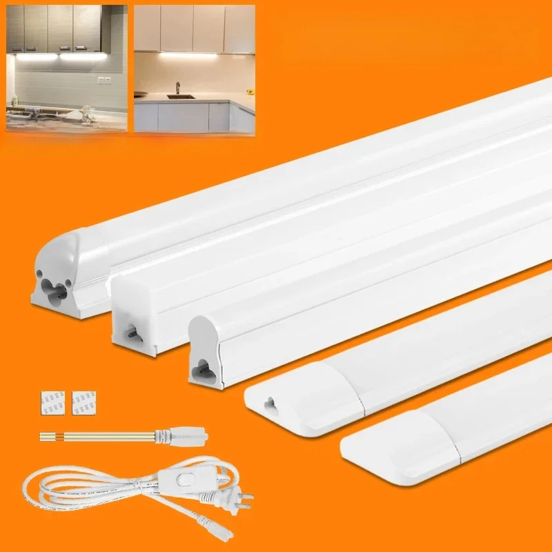 LED-Küchen licht unter Schrank 10w 20w LED-Rohr Bar Wand leuchte ultra dünne Home Schlafzimmer Küchen schrank Innen beleuchtung 220V Raum