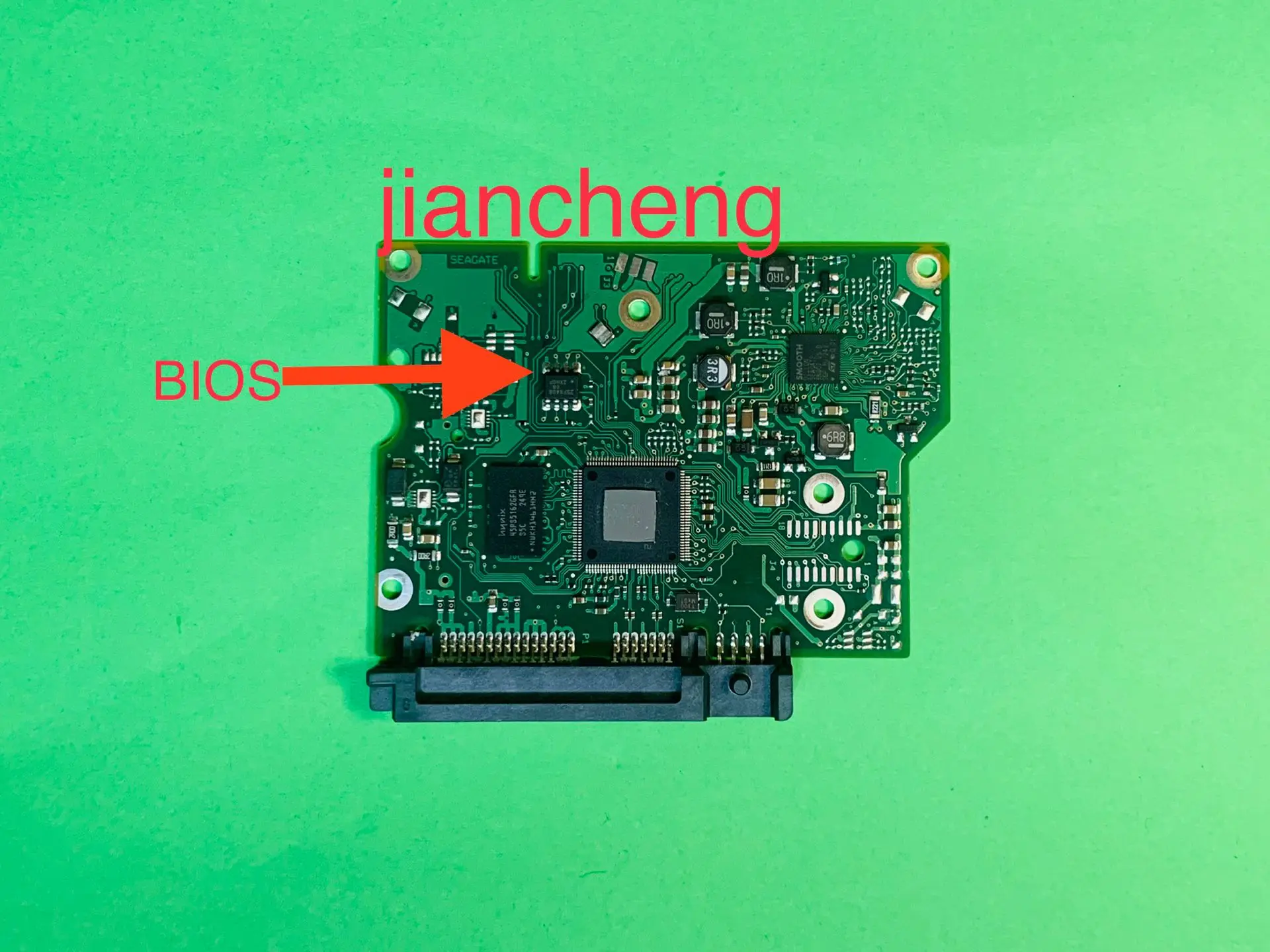 씨게이트 데스크탑 하드 디스크 PCB 모델, 100687658 Rev C