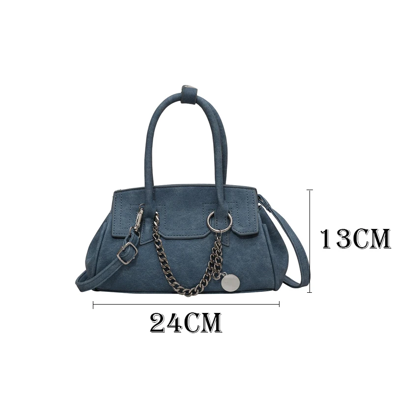 Top Handle Female Tote Bag Leather Small Crossbody Bags for Women 2023 Luxury Brand Shoulde Side Bag Ladies Chain Handbags