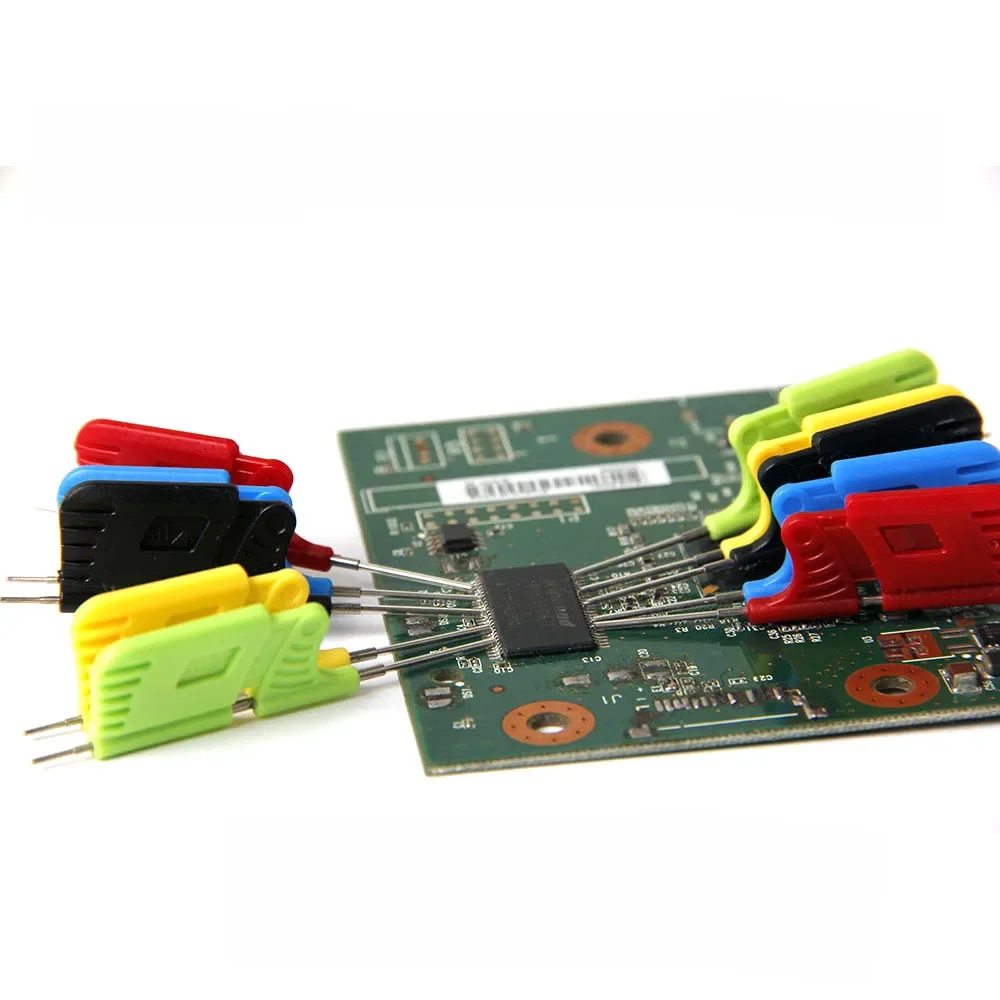 Pince universelle pour puce micro IC SOP SOIC TSSOP TSOP SSOP MSOP PLCC Qyen TQyen LQyen SMD IC, analyseur logique DIP, 10 pièces