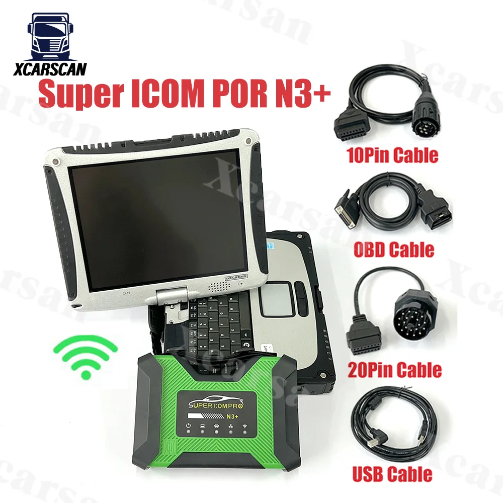 

CF19 Laptop SUPER ICOM PRO N3 For B-MW Support code OBD2 Scanner MB PRO N3+ USB 3.0 SUPER Full Configuration Diagnostic tool