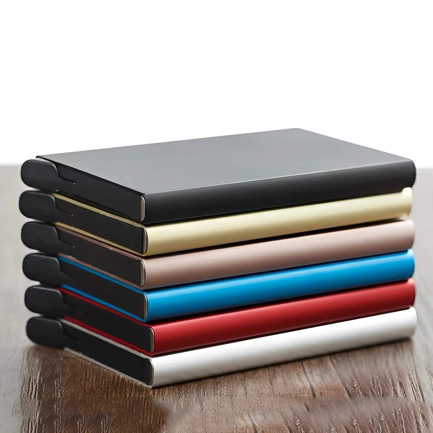 Etui na karty kredytowe ID Portfel Luksusowa Marka Mężczyźni Kobiety Blokowanie Rfid Chronione Magic Slim Mini Małe Portfele na Pieniądze Etui — zdjęcie 2