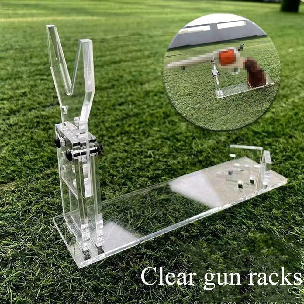 

Acrylic Pistol Rack, Transparent Gun Display Rack, Small Pistol Gun Toy Portable Desktop Display Adjustable Model Stand(4PCS)