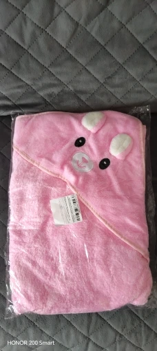 Cute Bath Towel for Baby Soft Absorbent Towel Newborn Swaddle Wrap Baby Blankets for Girls Boys photo review