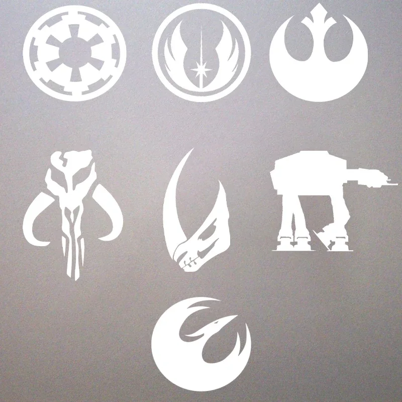 Verschiedene Sci-Fi-Vinyl-Wandaufkleber, coole Imperial Rebel Alliance ORDER Logo-Vinyl-Aufkleber für Laptop-Auto-Dekoration