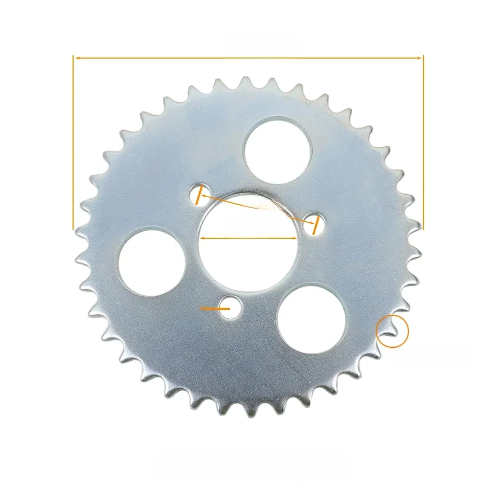AliExpress GTBMT T8F Chain Rear Sprocket 35 44 54 64 74 Tooth 35T 44T 54T 64T 74T Mini Moto ATV Quad Dirt Pit Pocket Bike Cross 47cc 49cc Parts