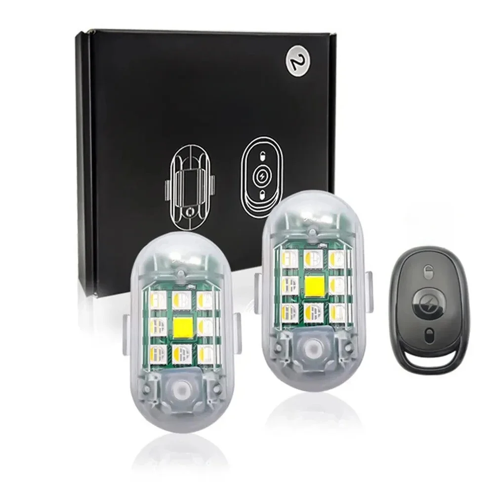 AliExpress MODERN CAR Wireless Remote Control LED Strobe Light for Car Auto Motorcycle Bike Drone Scooter Anti-collision Warning Lamp Flash Indicator