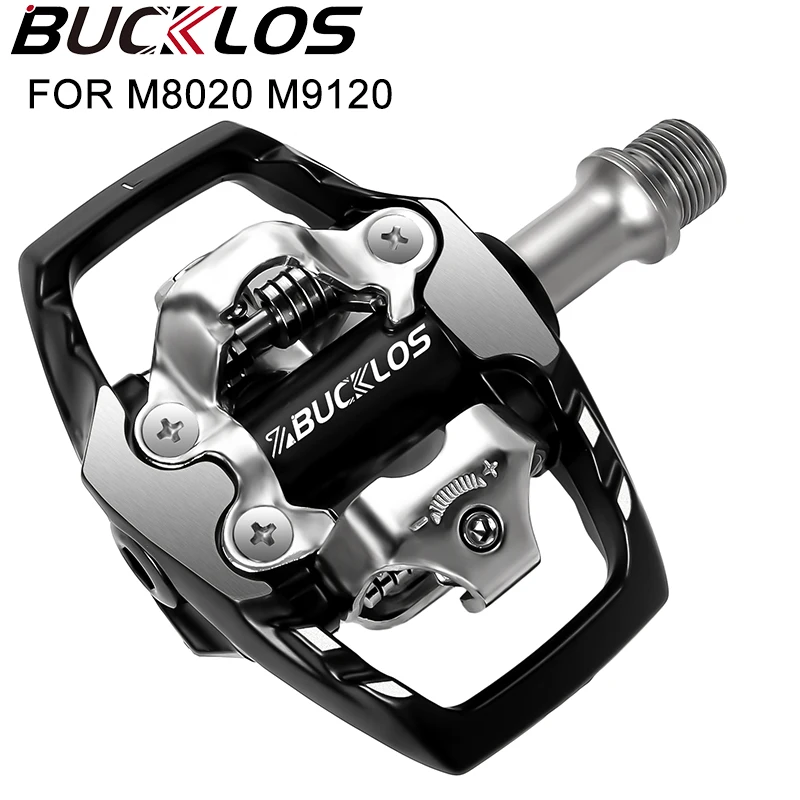 

BUCKLOS Bicycle Lock Pedal for SPD System Mountain Bike Self-locking Pedal For M8020 M9120 Double Side MTB Clipless Pedals