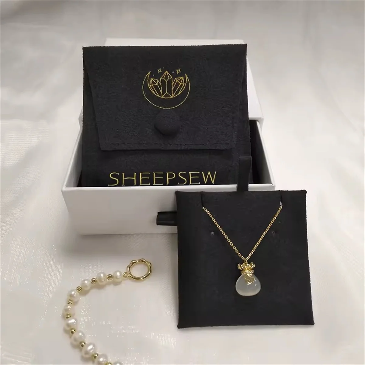 

15 шт., ультратонкая сумка для ювелирных изделий, кольцо, ожерелье, контейнер с подарочной упаковкой, сумка из ультратонкого волокна