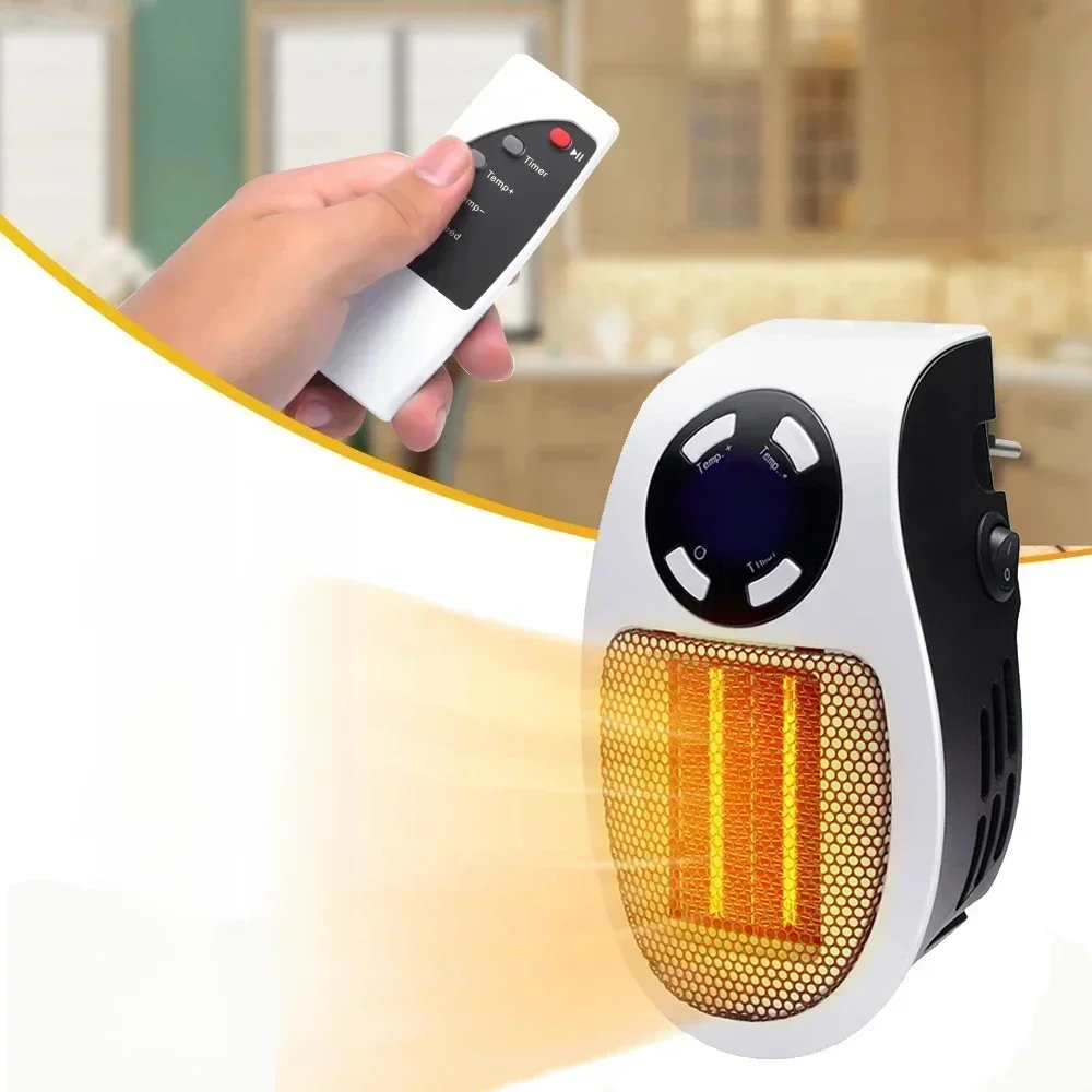 Portátil Mini Aquecedor de ar de parede elétrico, poderoso ventilador quente, radiador doméstico,