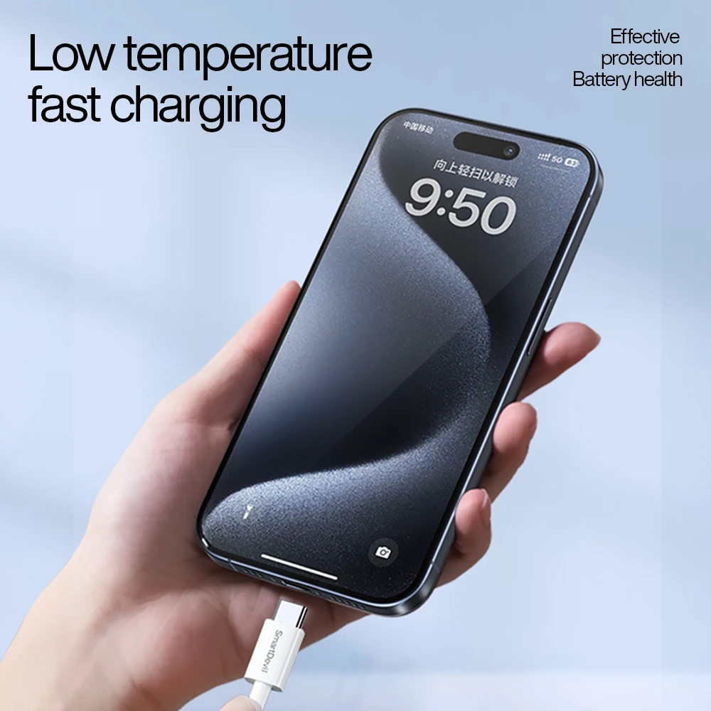 SmartDevil PD USB Type C Cable For iPhone 15 Pro Max Plus 60W PD Fast Charging Charger Cord For Macbook Xiaomi Samsung Type-C