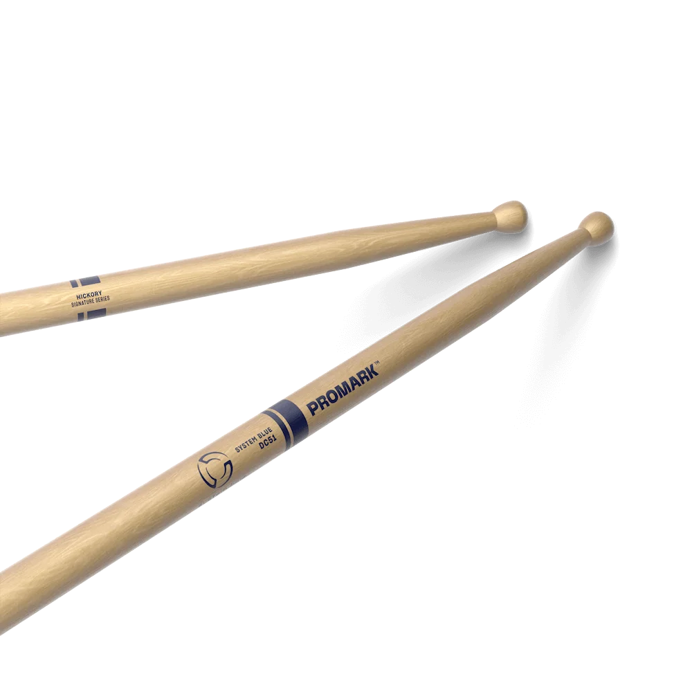Promark by D\'addario TXDC51W American Hickory DC51 Wood Tip  Marching drumstick