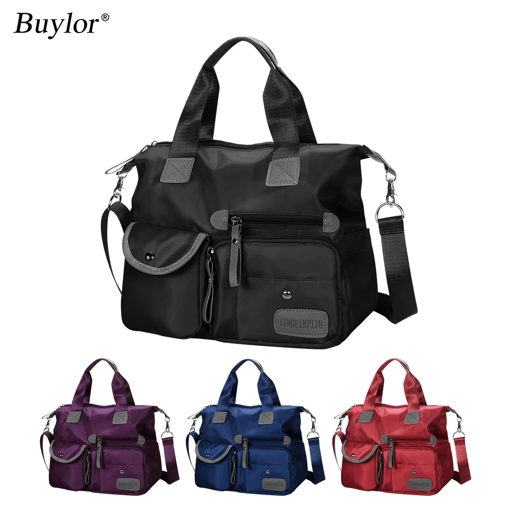 Buylor Nylon Handbags for Women Luxury Designer Tote Bag Waterproof Crossbody Bag Large Capacity Travel Shoulder Messenger Bags