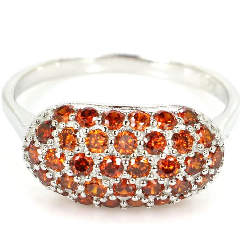 

Buy 4 Get 1 Free 18x9mm 3.3g Jazaz Orange Spessartine Garnet Lemon Citrine Daily Wear Real 925 Solid Sterling Silver Rings