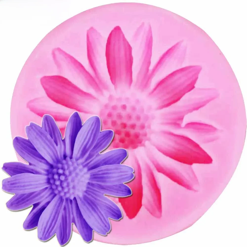Sophronia Daisy Candle Molds Soap Mold Kitchen-Baking Resin Silicone Form Home Decoration 3D DIY Clay Craft Wax-Making M850 — zdjęcie 2