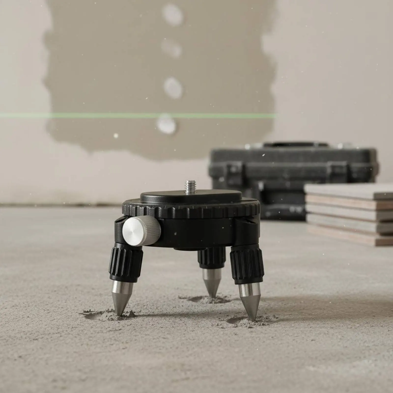 Tripod Base Mount Rotating Level Base Mount Low-Profile Level Adapter for Wall Use Semi-plastic Base