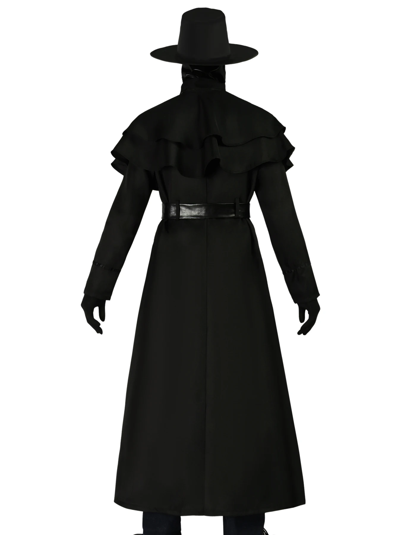 Plague Doctor Cosplay Costume Halloween Adult Medieval Bird Beak Doctor Outfit Gothic Cosplay Full Set