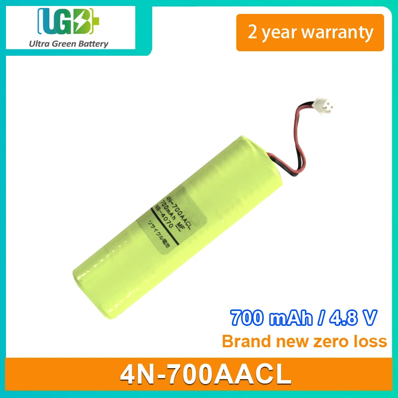 

UGB New battery For Sanyo Cadnica 4N-700AACL Rechargeable battery 4.8V 700mAh