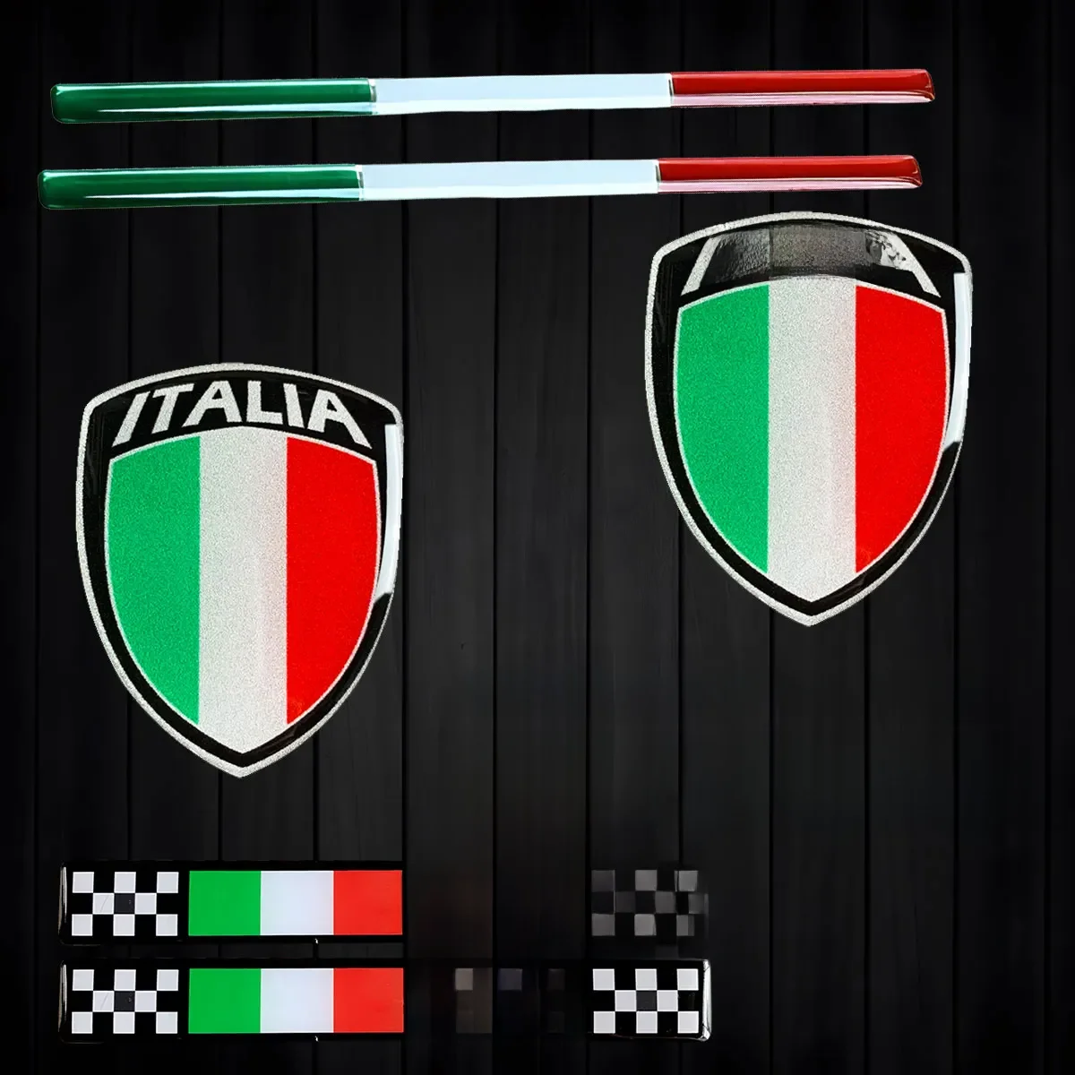 AliExpress NONE 2pcs THIN Italy Flag Sticker Badge Emblem Decoration Italian Bike Motorcycle Stickers for Benelli Ducati Vespa Piaggio Aprilia