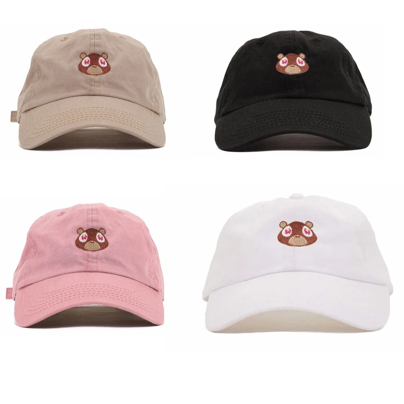 Kanye West Ye Bear Dad Hat Cartoon Little Bear Embroidery Baseball Cap Snapback Unisex Summer Outdoor Leisure Caps — zdjęcie 2