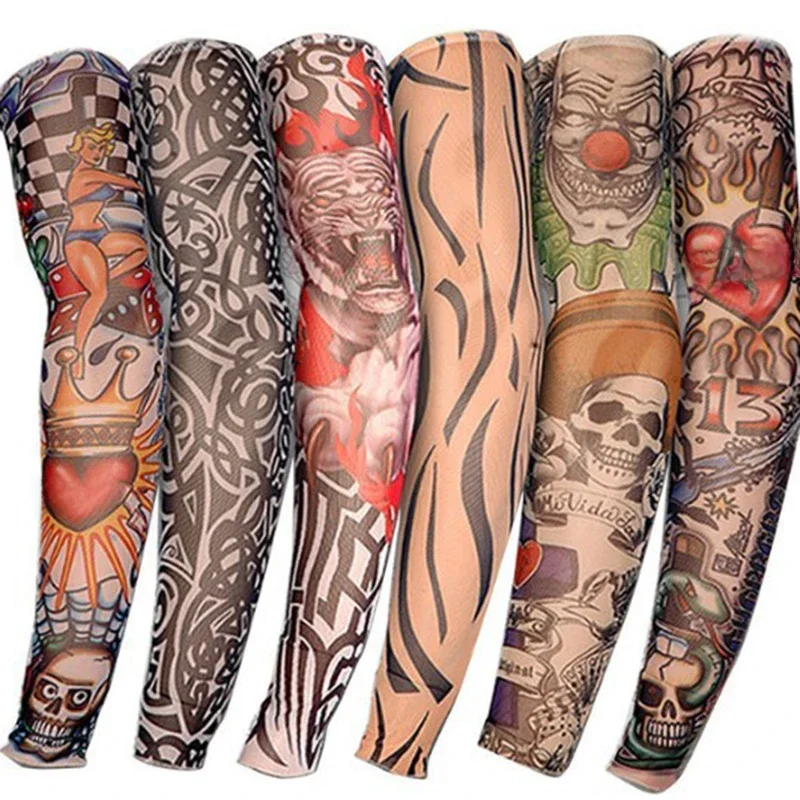 AliExpress MOONBIFFY 6 SETS Summer Outdoor Cycling MTB Sunscreen 3D Print Tattoo Sleeve Man Mangas Para Brazo UV