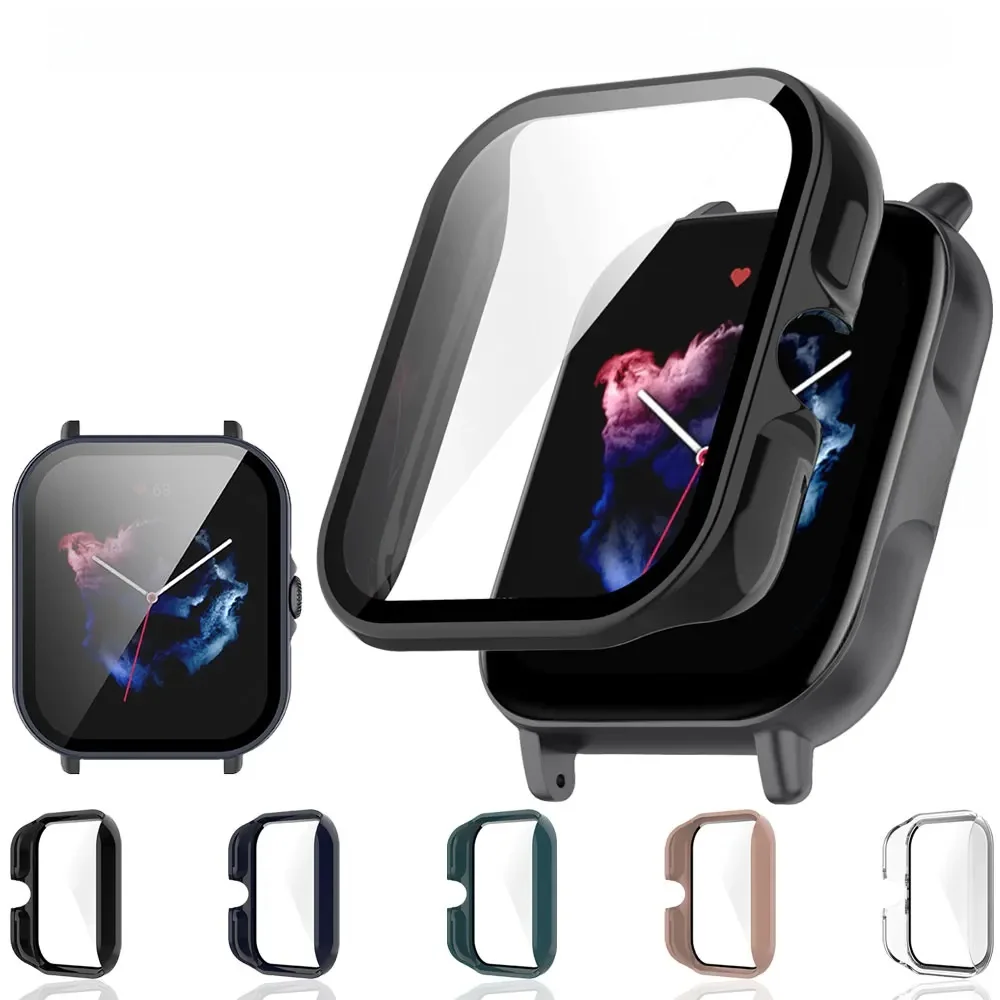 Etui + szkło hartowane do Amazfit GTS 3 Pokrywa ekranu Rama ochronna Powłoka zapobiegająca zarysowaniom Do Huami Amazfit GTS3 Akcesoria do zegarków — zdjęcie produktu 7
