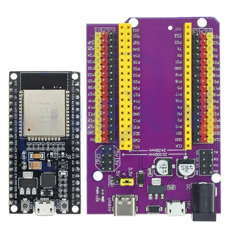 ESP32 Development Board TYPE-C/MICRO USB CP2102 WiFi + Bluetooth Dual Core ESP32-DevKitC-32 ESP-WROOM-32 Uitbreidingskaart 38 PINS - afbeelding 2