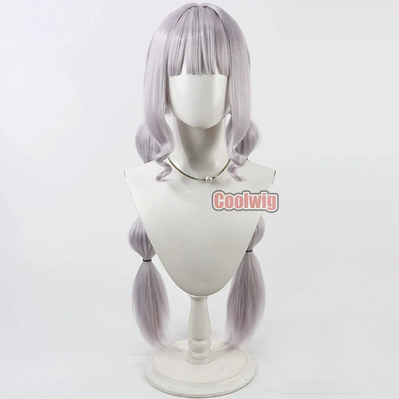Coolwig الاصطناعية الشعر كاساي أماني تأثيري الباروكات فوتاري وا جميلة علاج علاج نهائي 80 سنتيمتر طويل الضوء الأرجواني شعر مستعار مقاومة للحرارة