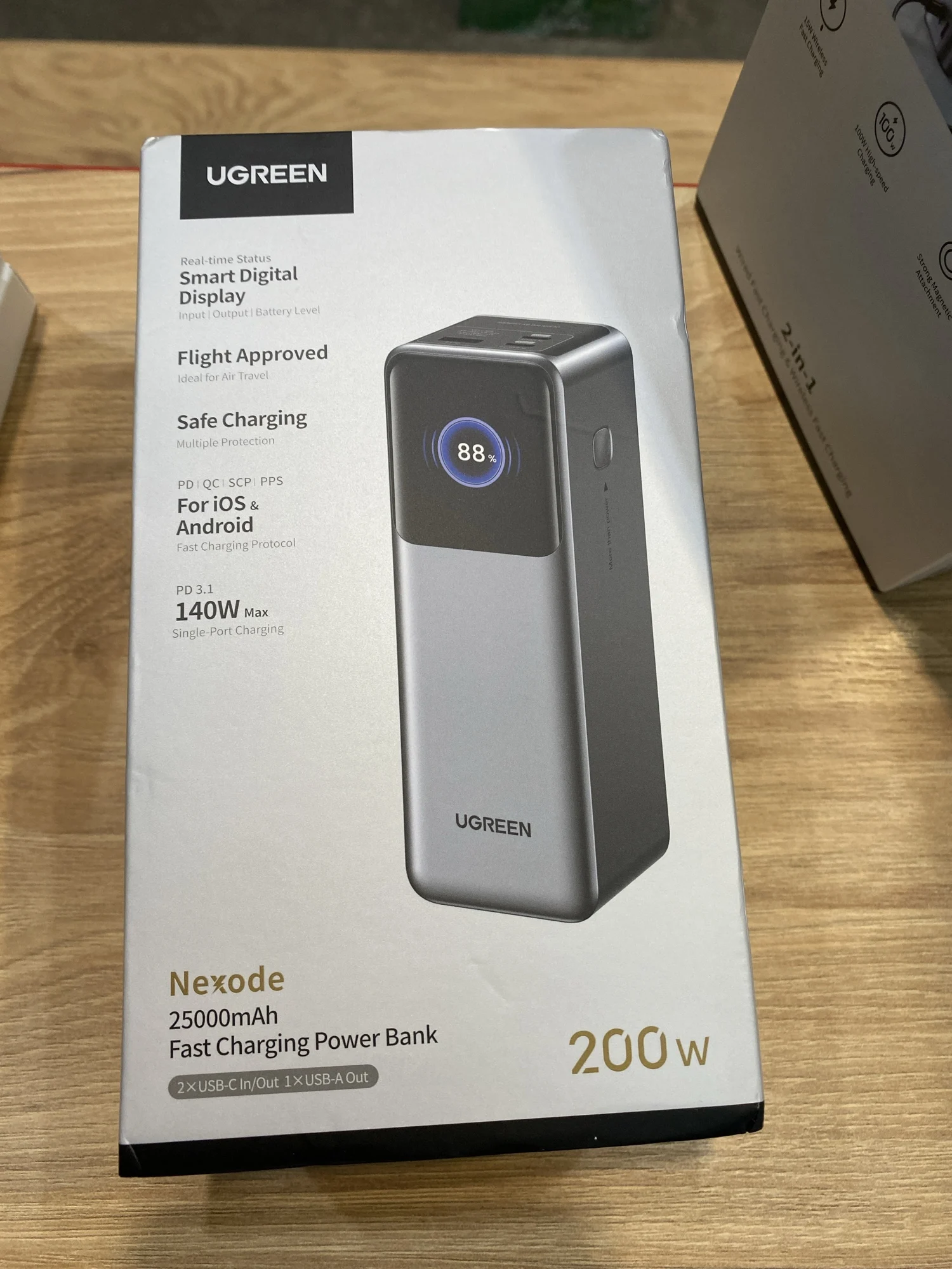 UGREEN Nexode 200 Вт 25000 мАч Power Bank Портативный внешний