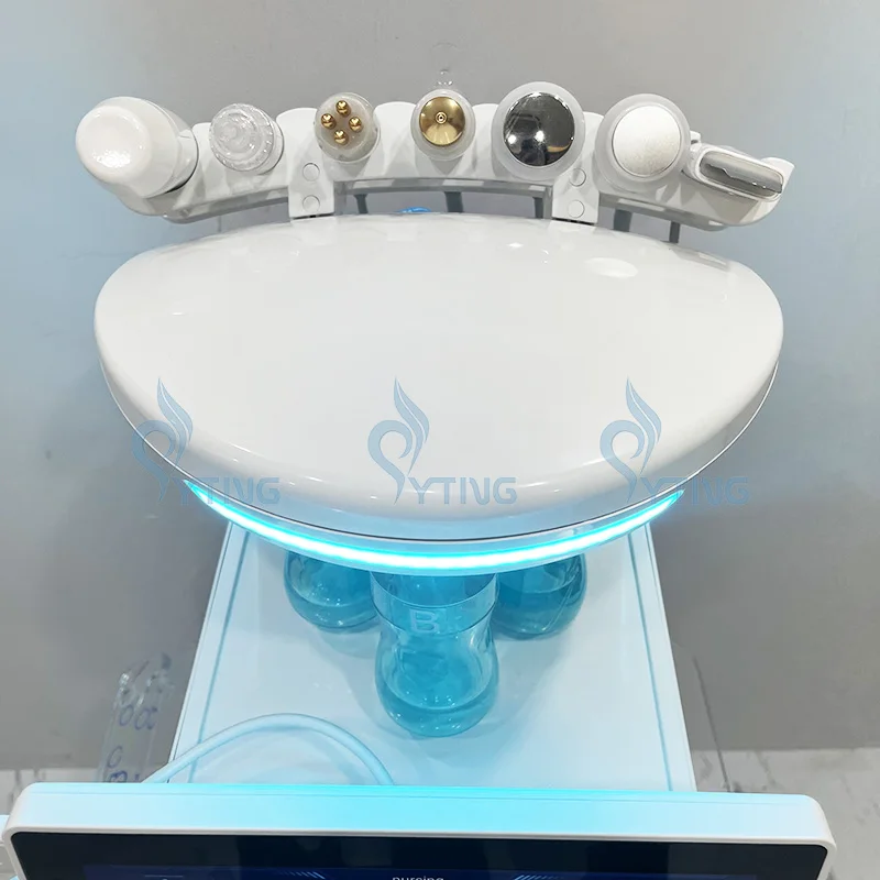 7 in 1 Smart Ice Blue Plus Hydra Oxygen Facial Machine Facial Cleaning  2nd Generation Hydro Dermabrasion Skin Analysis