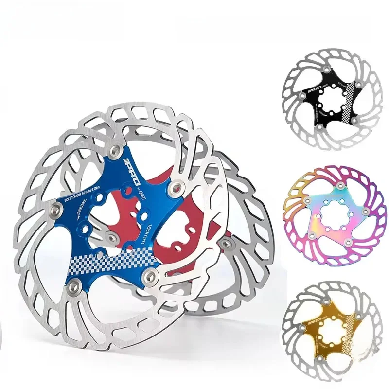 AliExpress NONE IIIPRO Bicycle disco 203 140 160 180 mm 6 Hole Disc brake rotors with rotor Screw Suitable for Shimano Hydraulic Disc brake