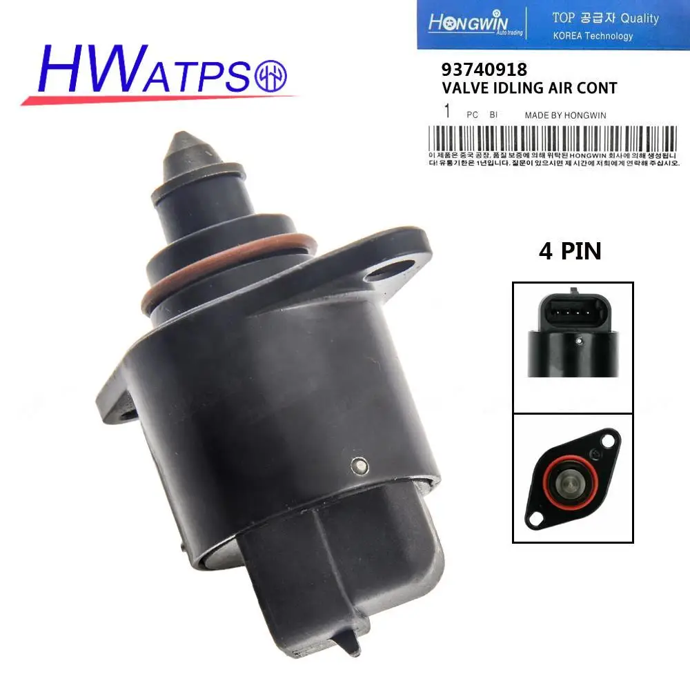 OEM: 93740918 Idle Speed Air Control Valve Fits Chevrolet Aveo 5 Daewoo Lanos Pontiac Wave 5 1.6L 2004-2010 17059602 ICD00120