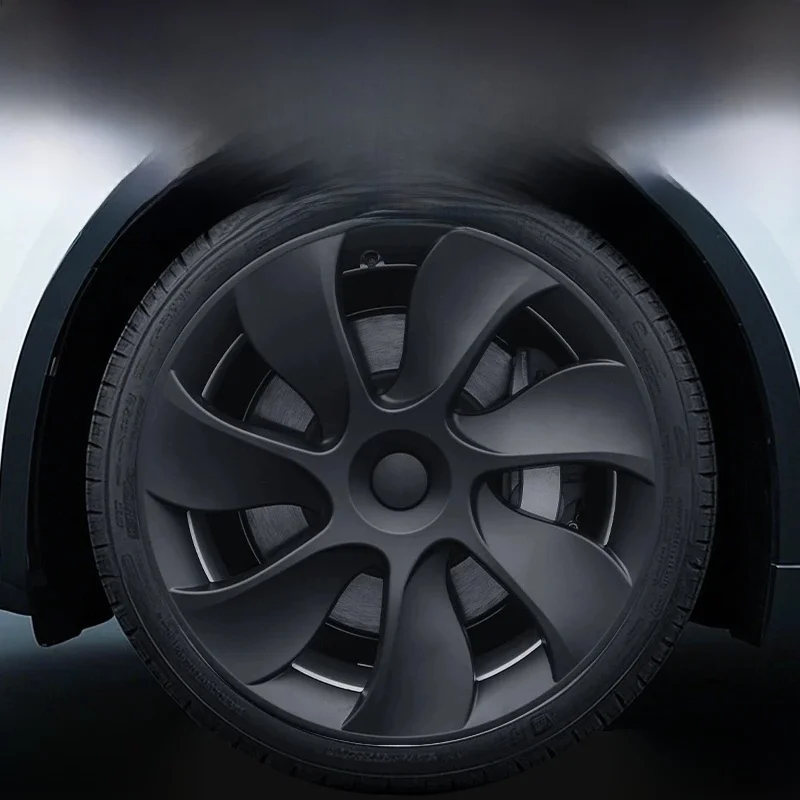 4er-Set Radkappen für Tesla Model Y 2020–2024 – 19 Zoll – Zyklon-Design für rechte & linke Seite – Ersatz-Radabdeckungen