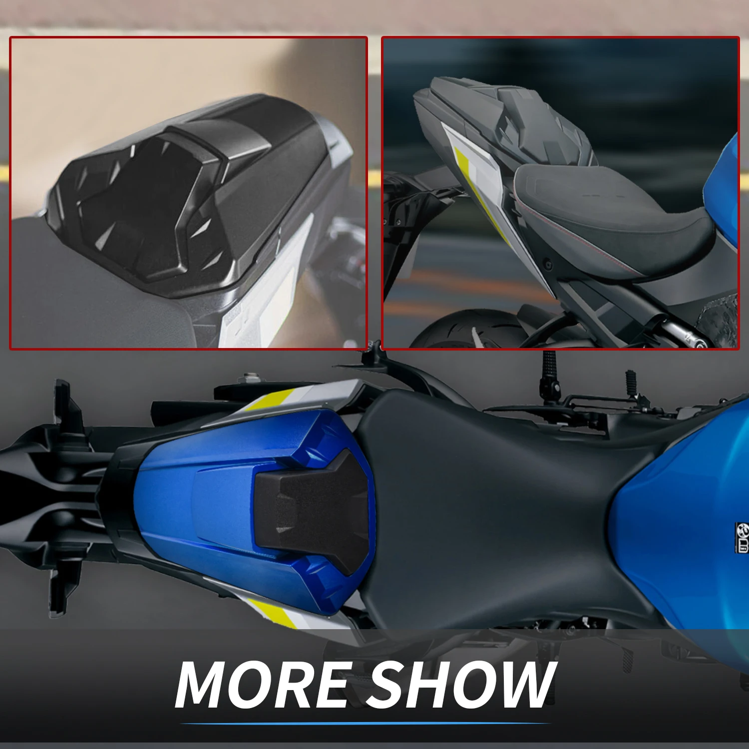 For Suzuki GSX-S1000 2021 2022 2023 Motorcycle Rear Seat Cover Cowl Passenger Pillion Fairing GSXS1000 GSXS GSX S GSX-S 1000