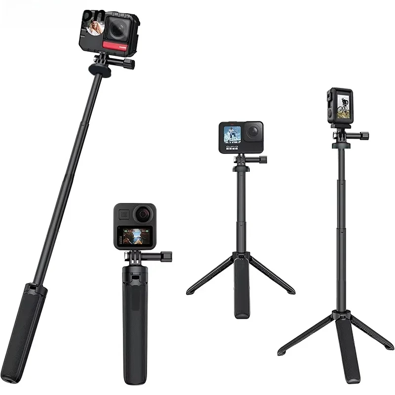 Perche à Selfie extensible Portable Vlog Selife, trépied pour Gopro 13 12 11 10 9 DJI Osmo Action 5 Pro 4 3 Insta 360 X4