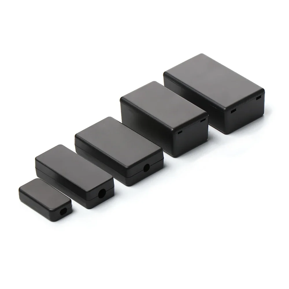 Boîtier d'instrument étanche noir/blanc, 1 pièce, boîte de projet en plastique ABS, mallette de rangement, boîtes de boîtier, fournitures électroniques