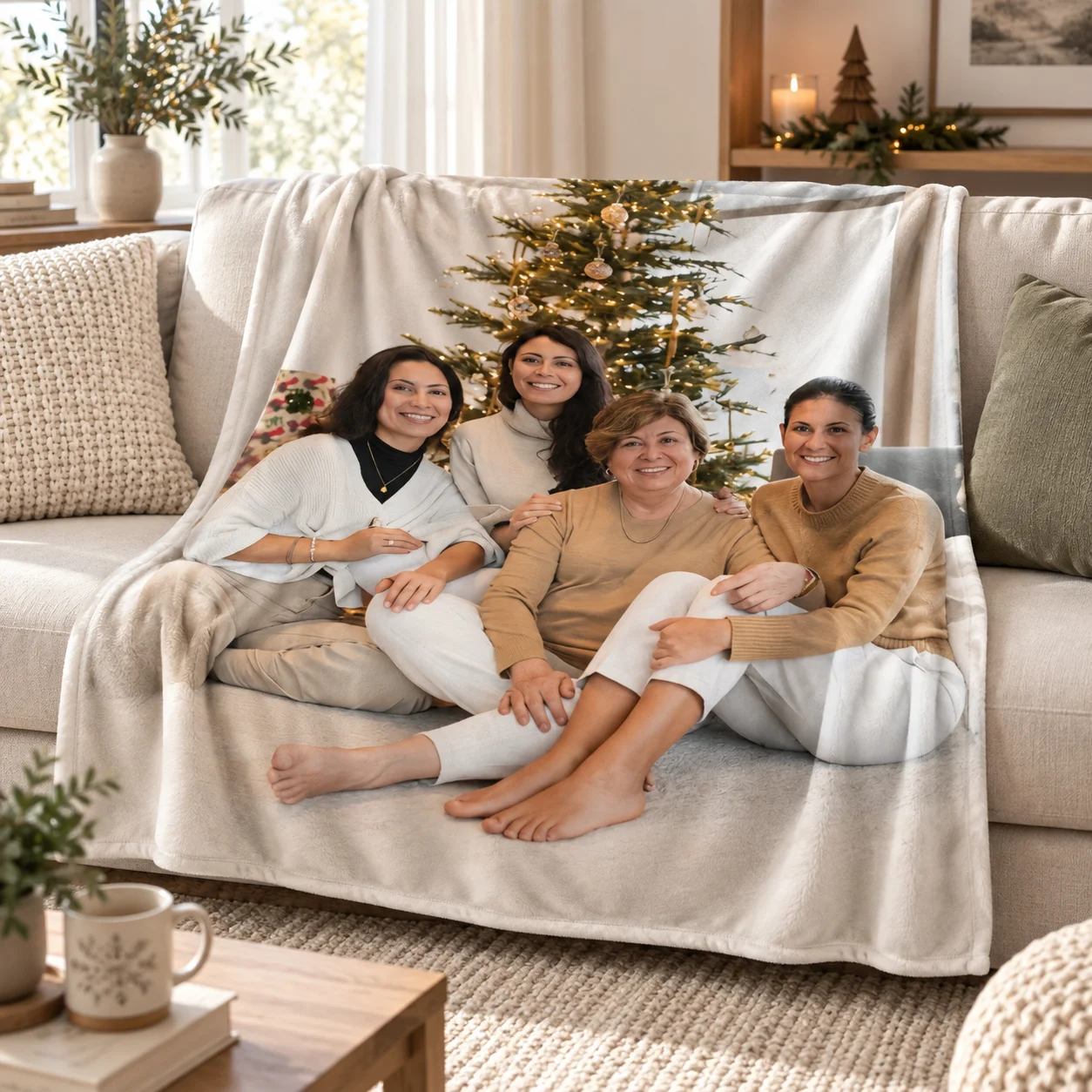1Pc Customized Personalized Blankets with Customizable images - Suitable for Camping, Sofas, Offices