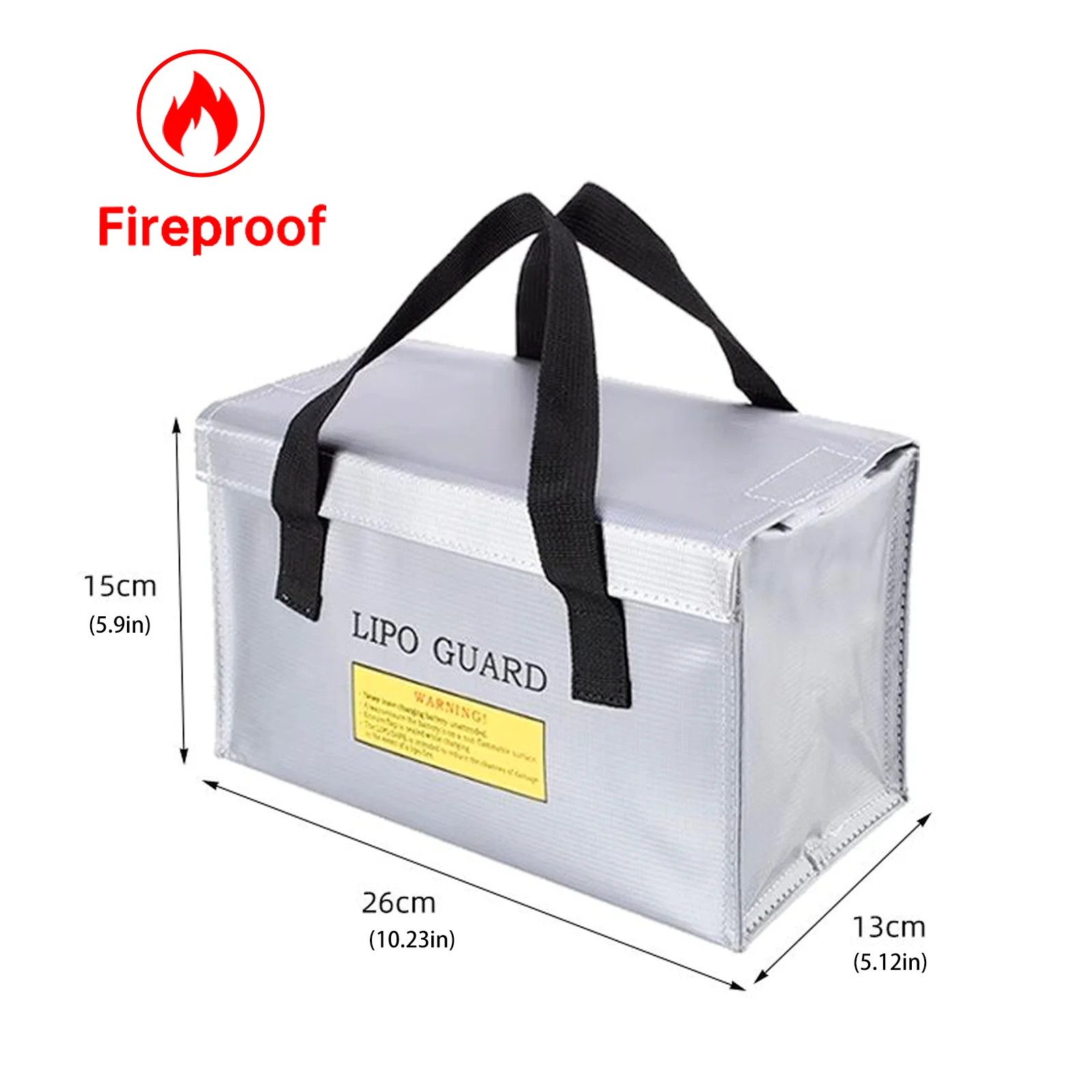 Fireproof Power Bank Storage Bag Explosion-Proof Storage Bag Can Store RC Drone Batteries Smartphone Storage Tool Bag