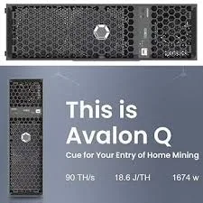

Акционное предложение BN: Домашний биткойн-майнер Canaan Avalon Q 90Th/s 1674W