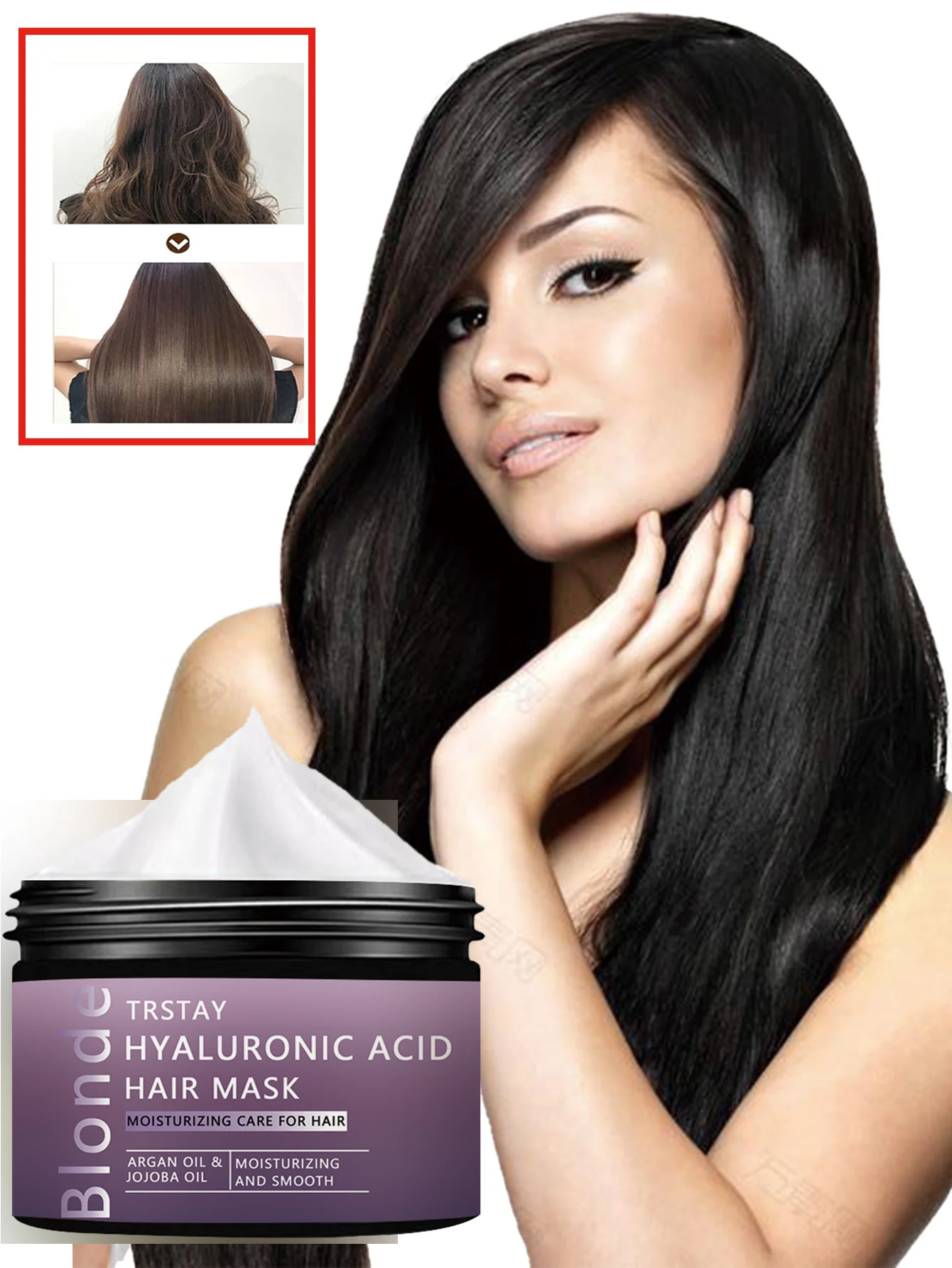 Moisturizing Hair Treatment for Dry Hair Smooth Frizz and Static Electricity Tangle Free Silky Hair Ultimate Hydration and Shine - Image 3